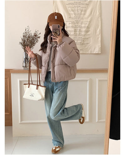 Abrigo Acolchado de Algodón para Mujer - Estilo Urbano Casual - Image 15