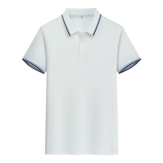 Polo de Algodón Puro Business Casual con Solapa - Manga Corta - Image 6