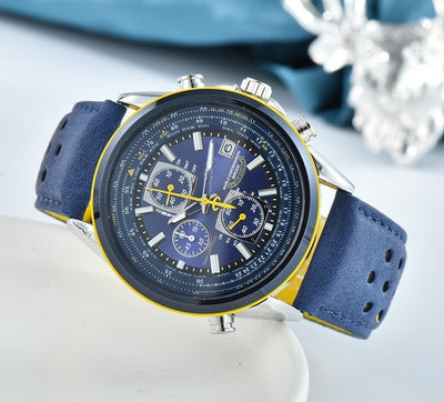 Reloj Casual para Hombre con Seis Agujas y Correa de Acero Inoxidable - Image 12