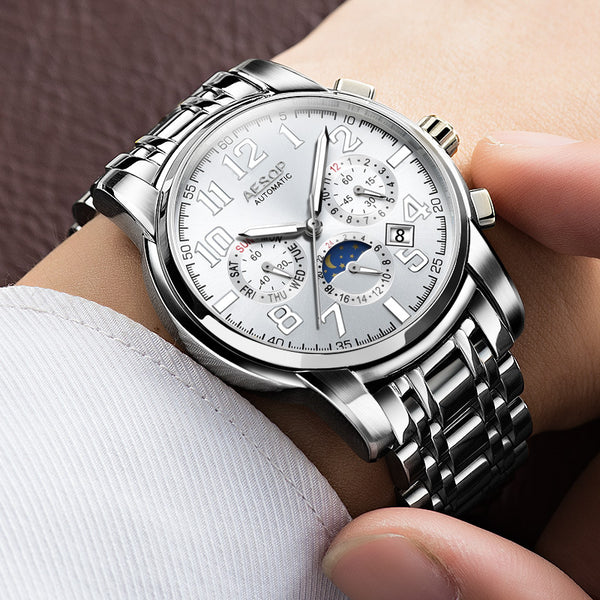 Reloj Mecánico Automático de Seis Agujas