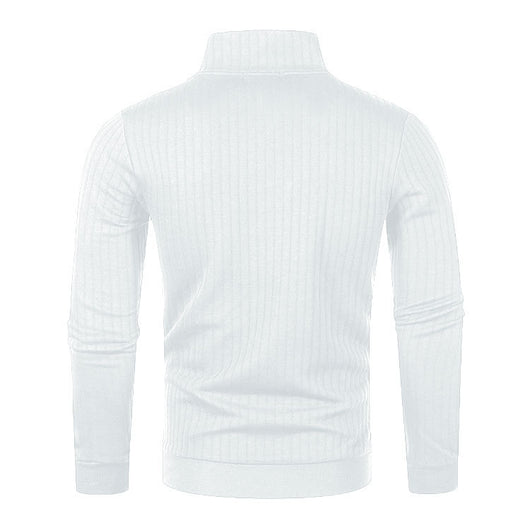 Suéter de Cuello Alto con Cierre para Hombre - Comodidad Casual - Image 49
