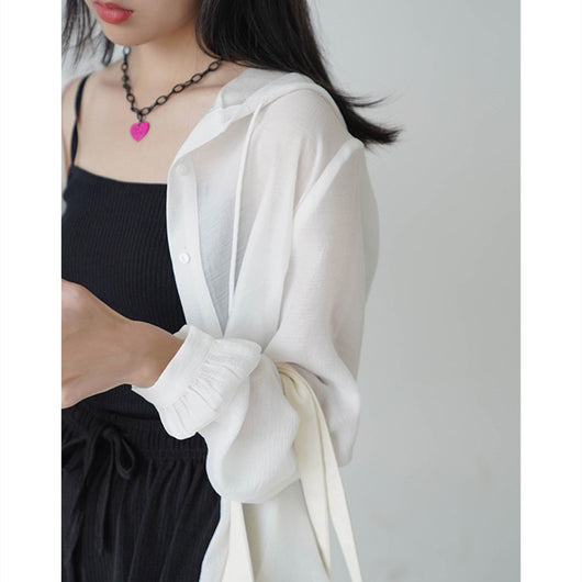 Blusa Casual con Capucha y Protección Solar para Mujer - Image 12