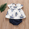 Conjunto Falda Plisada + Shorts Florales