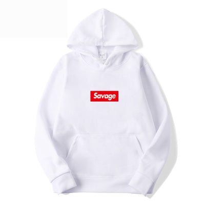 Sudadera con Capucha SAVAGE Estilo de Pareja - Diseño Estampado con Forro Polar - Image 22