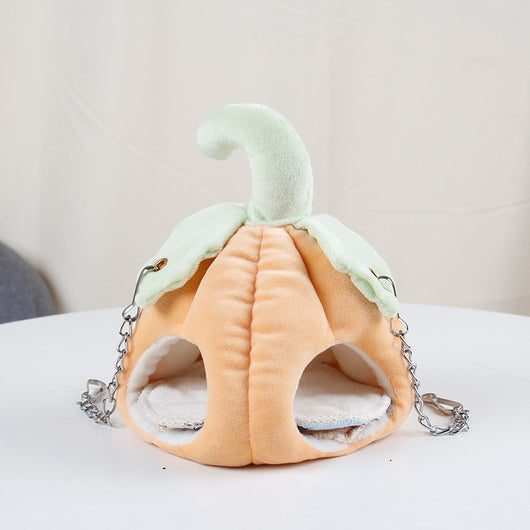 Nido Térmico de Algodón para Mascotas Pequeñas - Diseño Calabaza - Image 3