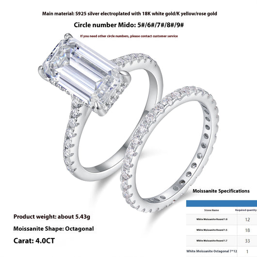 Anillo de Plata Esterlina 925 Diseño Twin Niche - Image 9