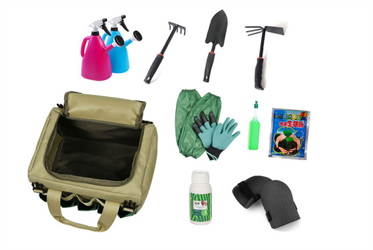 Taburete de Jardín Plegable con Bolsa Organizadora y Herramientas - Image 16