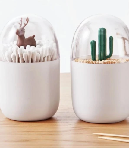 Organizador Elegante para Palillos y Algodón - Image 3