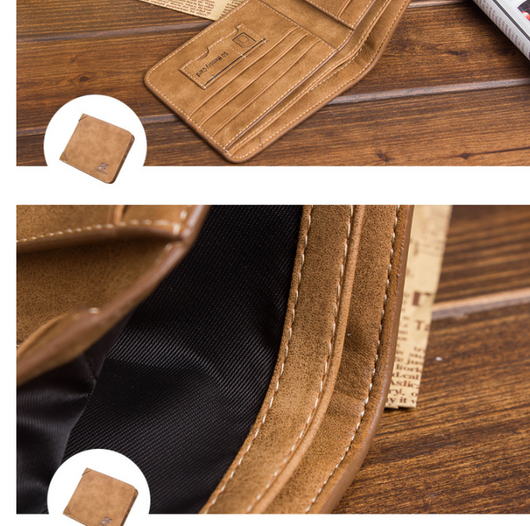 Billetera Delgada de Cuero Nobuk para Hombre - Estilo Casual - Image 6