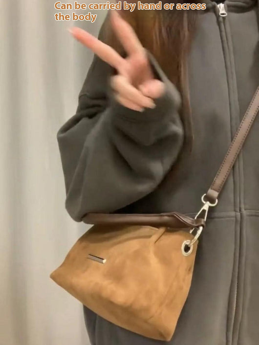 Bolso Mensajero Portátil de Ante Frosted para Mujer - Image 10