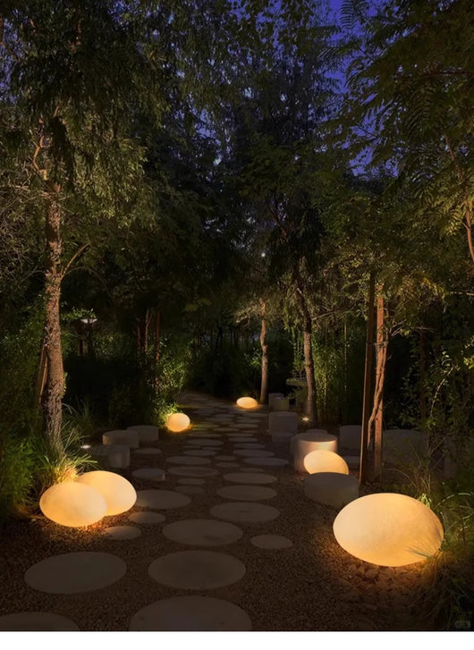 Luz Solar de Piedra Decorativa Impermeable para Exterior - Image 9