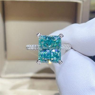 Anillo de Moissanita Para Green Ledean 5 Quilates - Brillo Eterno - Image 12