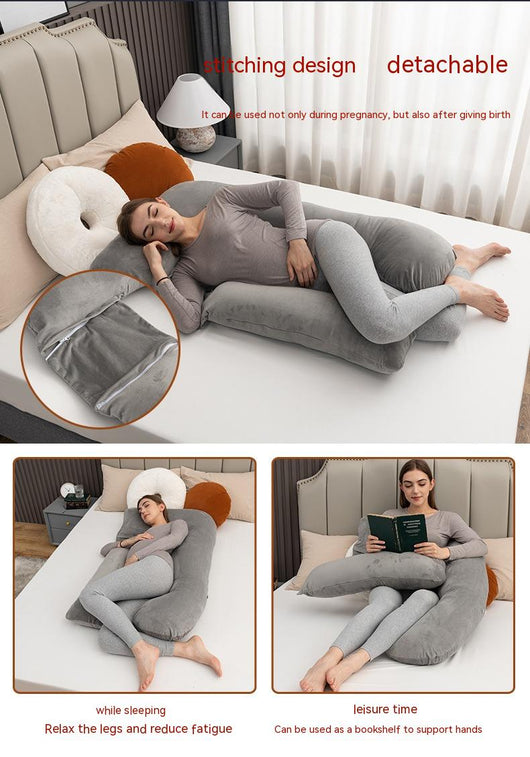 Almohada Multifuncional Embarazo con Soporte Lumbar Desmontable - Image 6