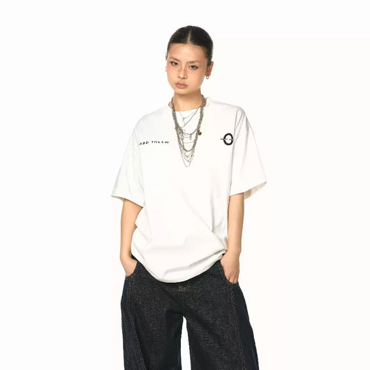 Camiseta Básica Negra y Blanca de Manga Corta Versátil - Image 5