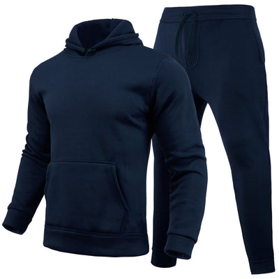 Sudadera Hoodie Slim Fit de Color Sólido para Hombre - Image 7
