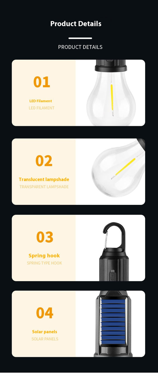 Bombilla Solar LED Exterior con Luz Cálida - Image 11
