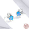 Aretes de Ópalo Pulpo Plateado - Joyería Elegante para Mujeres