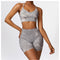 Purplish Gris Bra Shorts