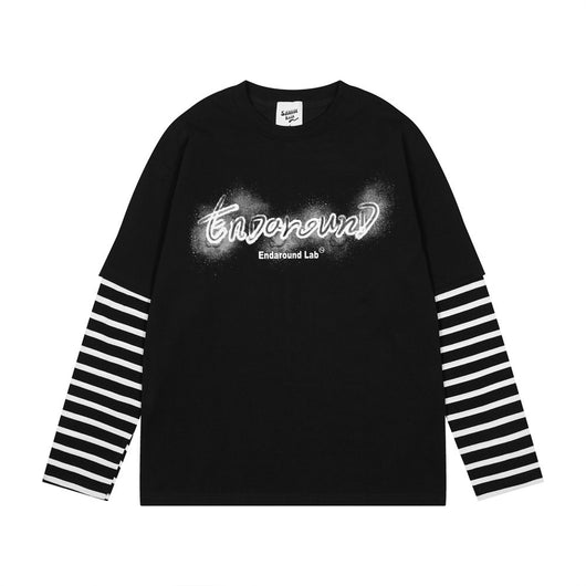 Camiseta Manga Larga con Rayas de Costura para Hombre - Image 5