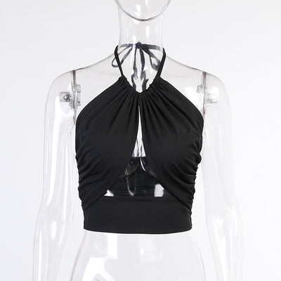 Crop Top Halter con Envolvente de Pecho para Mujer - Image 3