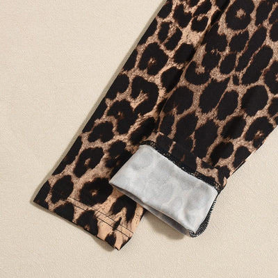 Blusa Ajustada de Manga Larga con Estampado Leopardo y Cordón - Image 11