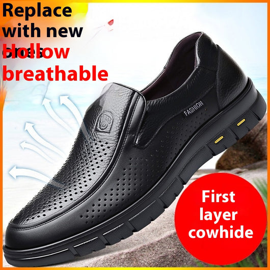 Zapatos de Cuero para Hombre con Suela Flexible y Respirable - Image 2