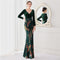 Vestido de Noche Sirena Largo con Cuentas para Mujer - Elegancia Premium