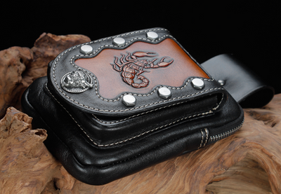 Bolsa de Cintura de Cuero para Hombre - Riñonera Deportiva Multifuncional - Image 7
