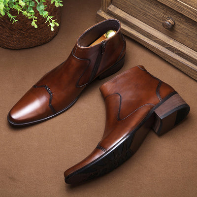 Botas Coreanas para Hombre - Estilo Barbero Moderno - Image 4