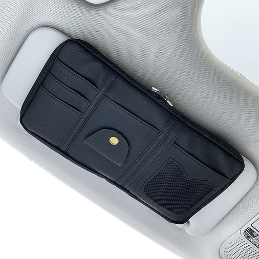 Organizador de Visera para Auto con Funda de Cuero Premium - Image 16
