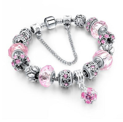 Pulseras de Cristal con Cadena Serpiente y Dijes para Mujer - Image 4