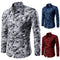 Men's Long Sleeve Floral Print Shirt