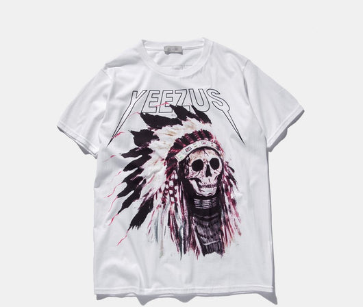 Camiseta de Algodón Puro con Diseño Calavera Religiosa Unisex - Image 11
