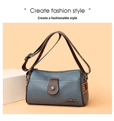Bolso Bandolera de Cuero Minimalista Retro para Mujer - Image 31