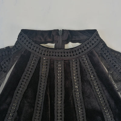 Vestido Semitransparente con Detalles de Cuentas - Image 4