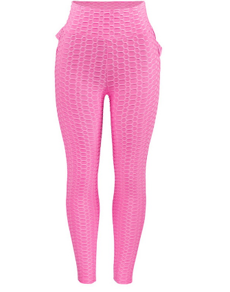 Pantalones Yoga Ajustados Jacquard con Diseño Slim