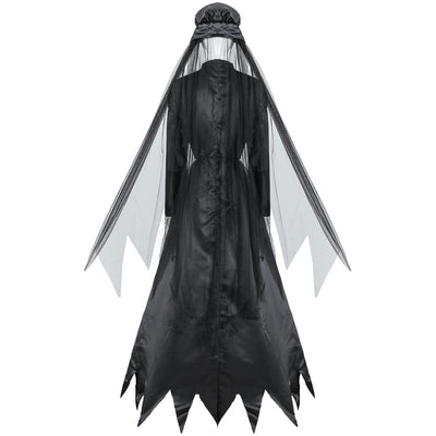 Disfraz de Novia Fantasma Vampiro para Halloween - Traje Cosplay Terrorífico Completo - Image 3