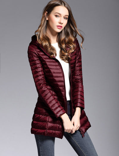 Chaqueta Acolchada Ligera de Plumón para Mujer - Image 8