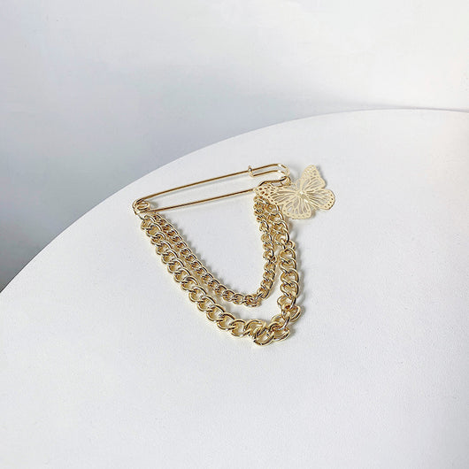 Broche Cadena Mariposa Retro Coreano - Accesorio Metal Tendencia Street Fashion - Image 10