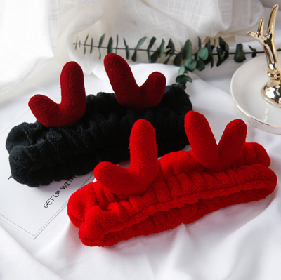 Diadema Navideña con Astas de Alce - Banda Suave de Felpa Estilo Coreano - Image 2