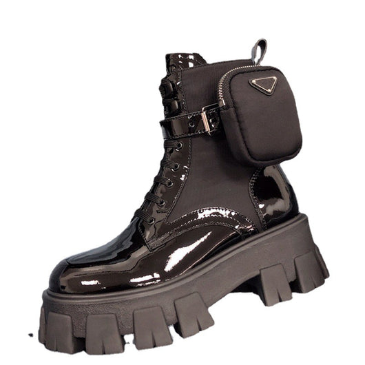 Botas Martin Británicas de Cuero con Suela Gruesa y Caña Alta - Image 4
