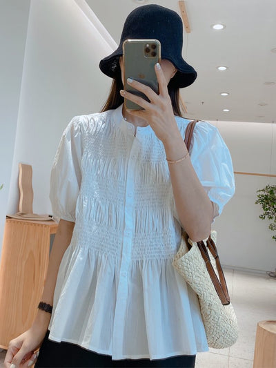 Blusa Suelta Reductora de Manga Corta para Mujer - Verano - Image 16