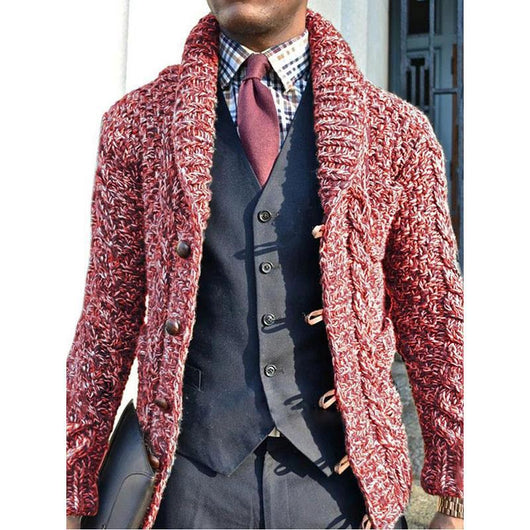 Cardigan Slim Fit de Manga Larga para Hombre - Image 3