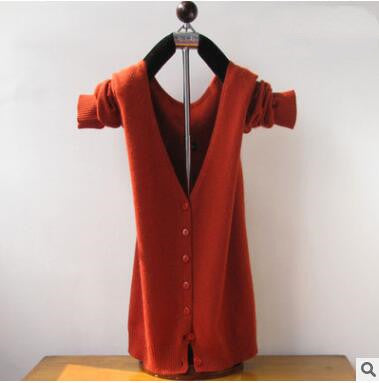 Cardigan de Cachemira Tejido para Mujer - Cuello V Elegante - Image 15