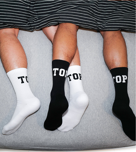 Calcetines Deportivos Blancos y Negros para Hombre - Image 5