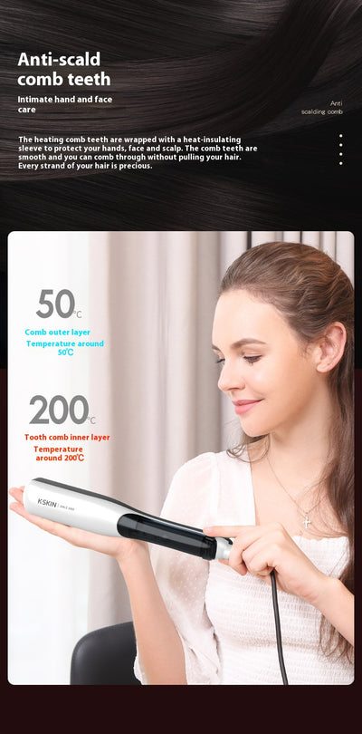 Peine Alisador de Vapor Golden Rice - Hidratación Profunda y Anti-Frizz - Image 10