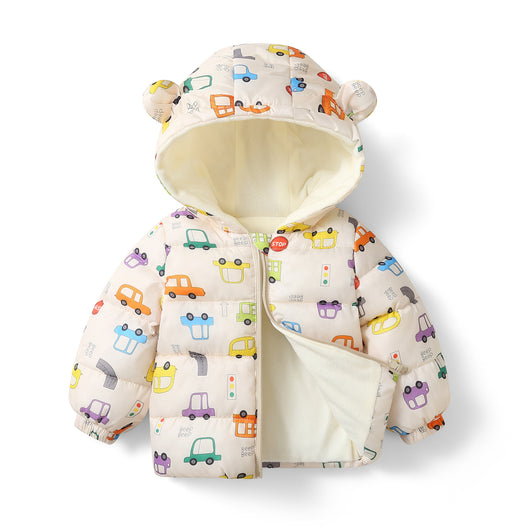 Abrigo Acolchado de Plumón con Forro Polar para Bebés y Niños Pequeños - Image 14