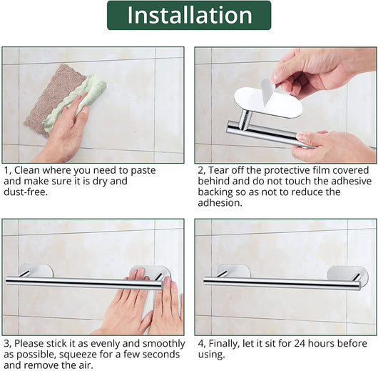 Juego de Perchero de Baño sin Clavo con Colgante - Image 7