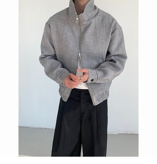 Chaqueta Minimalista para Pareja - Diseño Urbano Otoño - Image 24