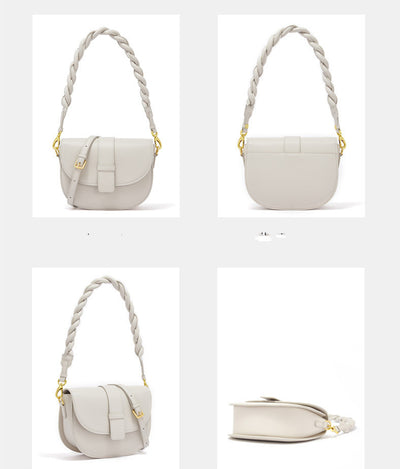 Bolso Crossbody de Cuero Redondo para Mujer - Image 16